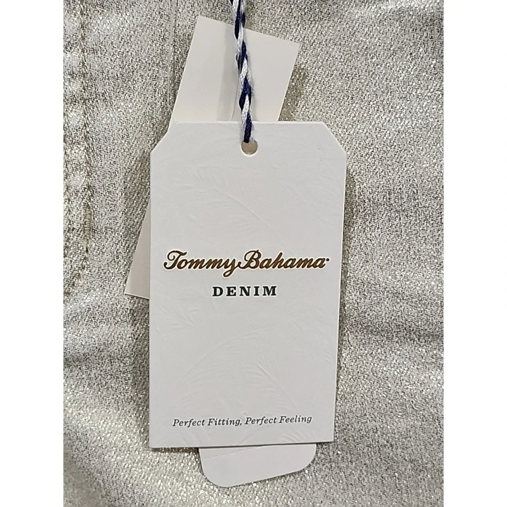 Tommy Bahama‎ Denim NWT Womens 2, Metallica Denim High Rise Ankle - Lt. Gold